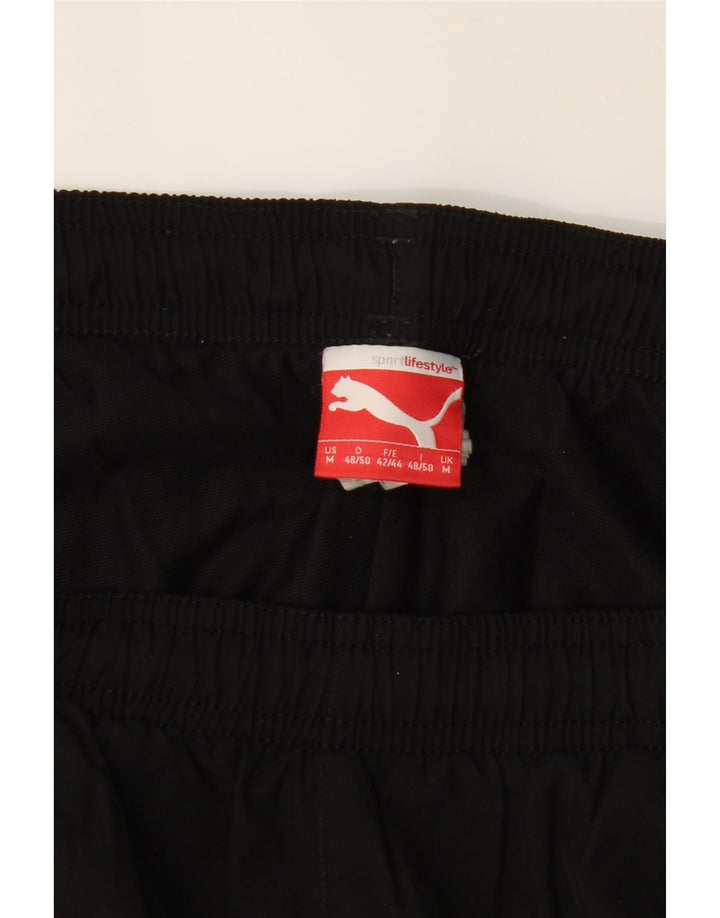 PUMA Mens Graphic Sport Shorts Medium  Black Polyester Vintage Puma and Second-Hand Puma from Messina Hembry 