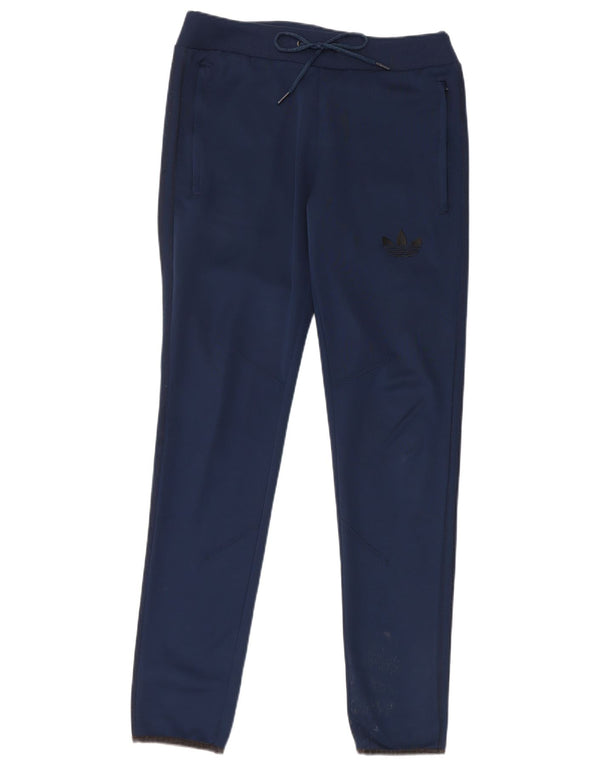 Pantaloni de trening Adidas pentru femei UK 10 Poliester bleumarin mic