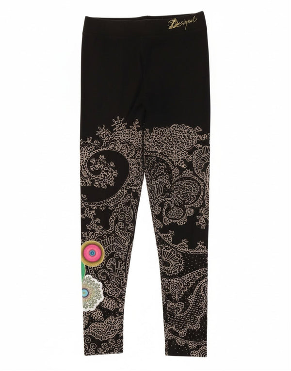 Leggings grafic Desigual pentru femei UK 12 Medium Black Paisley