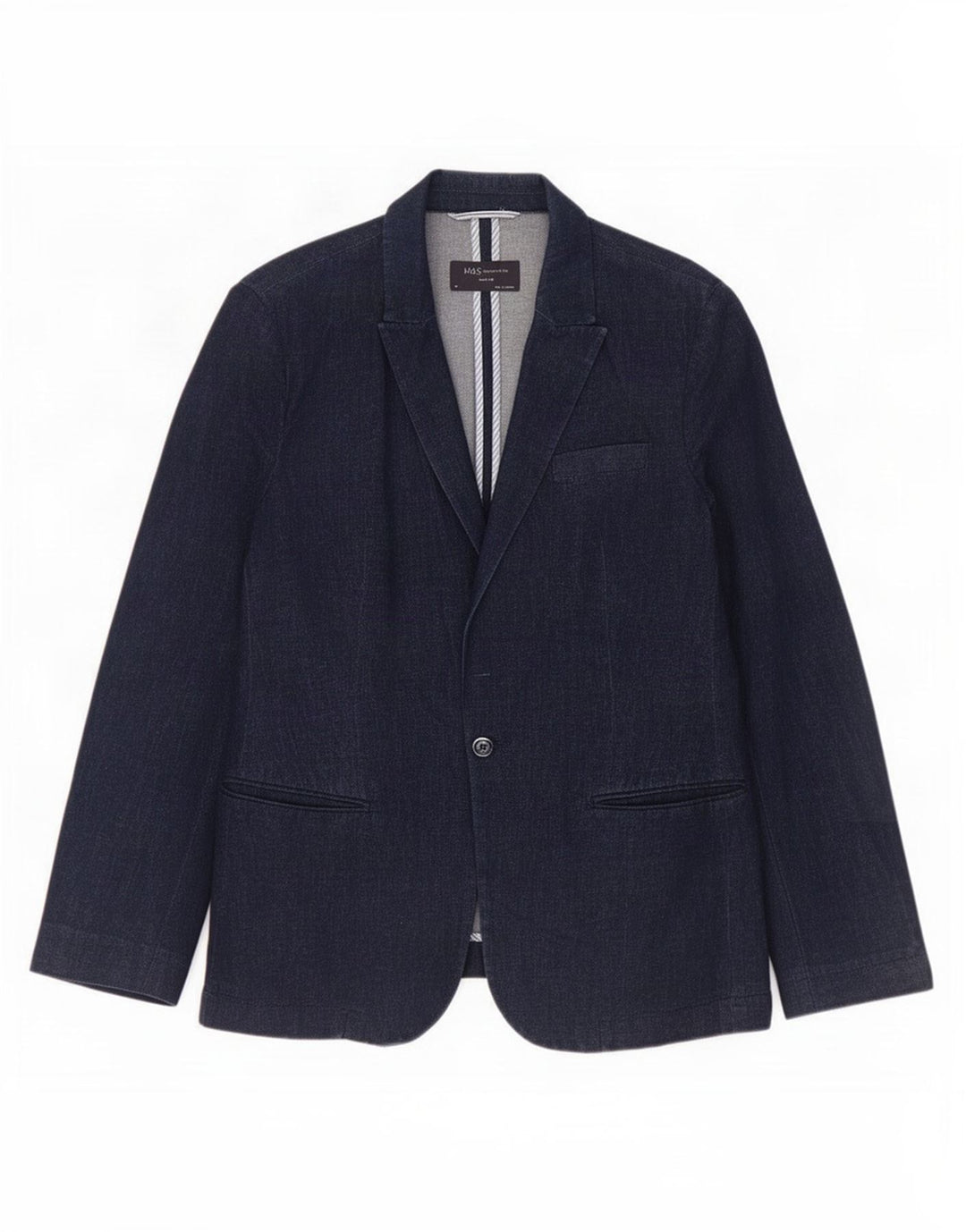 Jachetă pentru femei Marks & Spencer cu 1 buton, UK 14, bleumarin mediu
