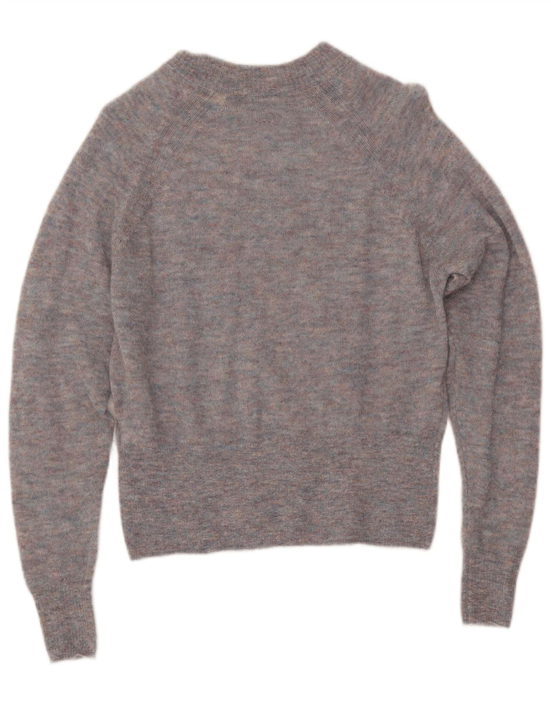 JACK WILLS Pulover cu gât de barcă pentru femei UK 10 Small Grey Flecked