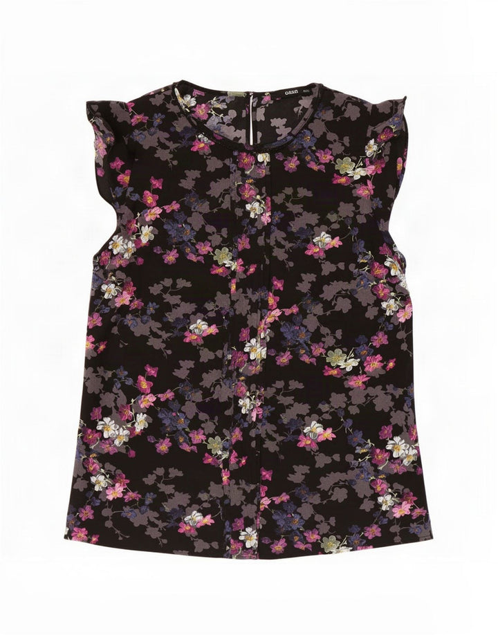 Bluză pentru femei Oasis UK 12 Poliester Floral Negru Mediu