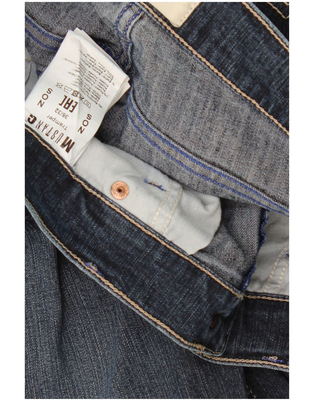 MUSTANG Blugi Tramper Slim pentru bărbați W36 L32 Bumbac bleumarin