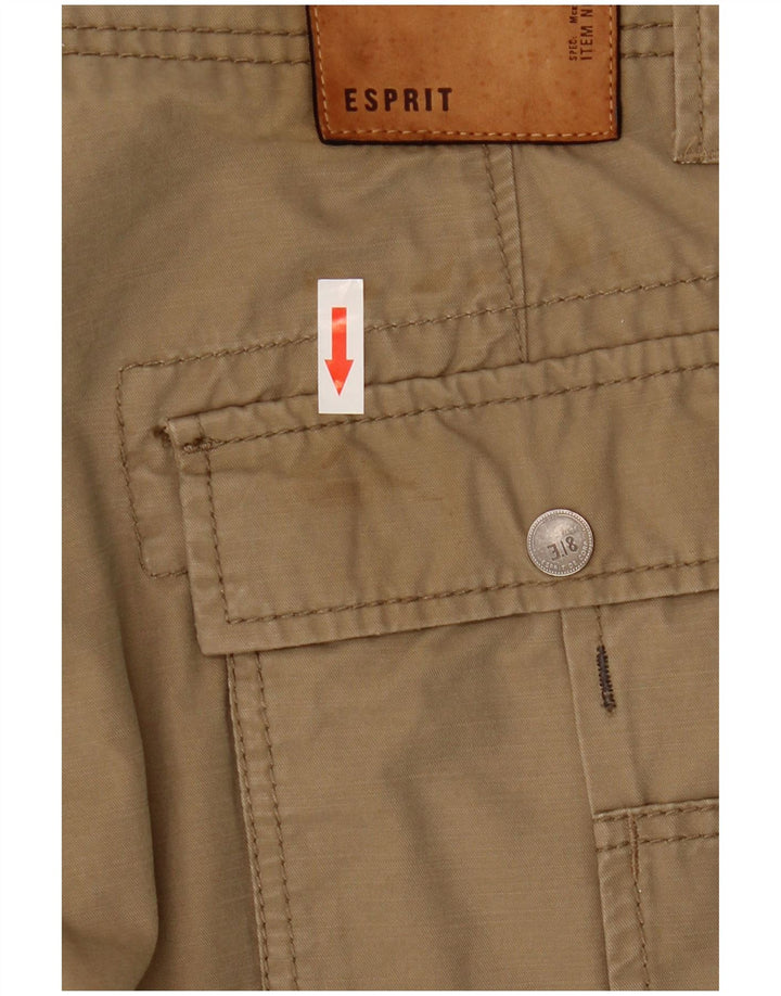Pantaloni cargo drepti pentru bărbați ESPRIT L30 L27 bumbac bej