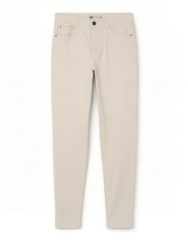 Blugi skinny dama Zara EU 36 XS W26 L28 Bumbac alb