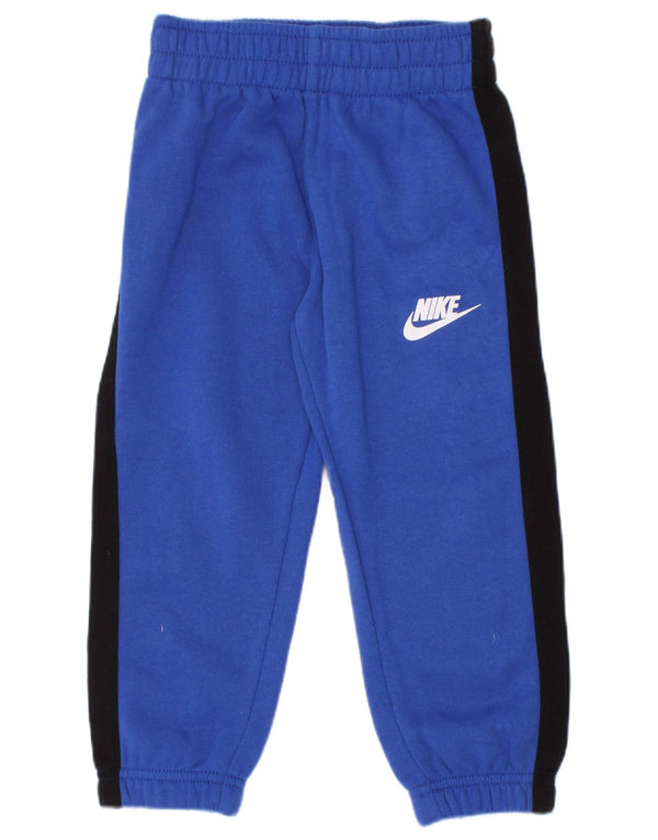 Pantaloni de trening Nike pentru băieți Pantaloni de jogging 2-3 ani Bumbac color bloc albastru