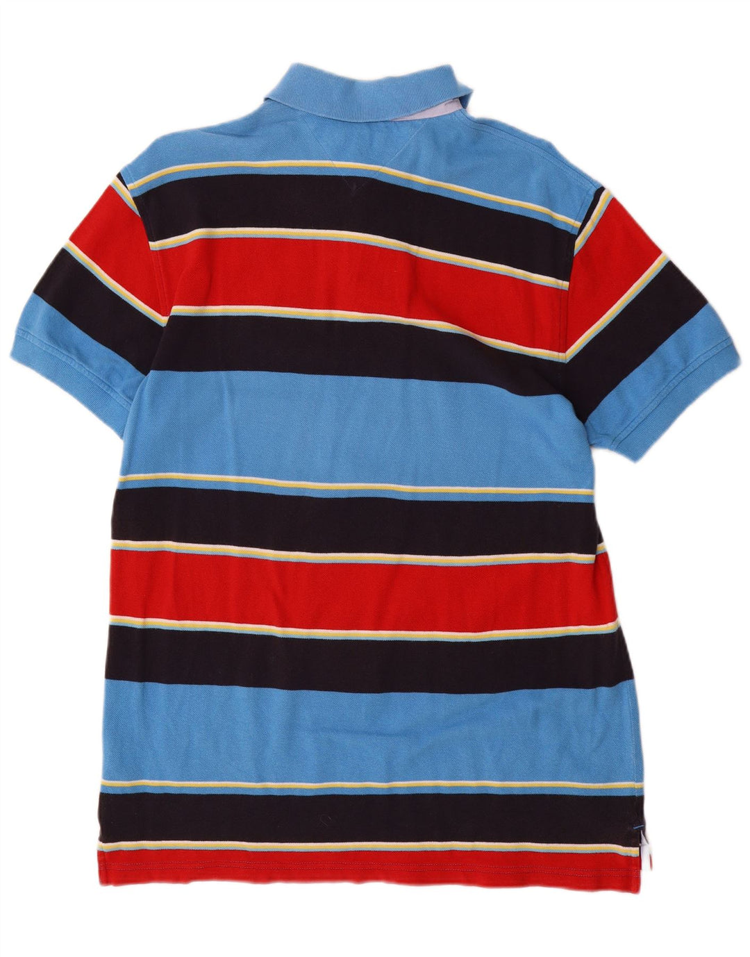 Tricou polo TOMMY HILFIGER pentru bărbați, bumbac cu dungi multicolore medii