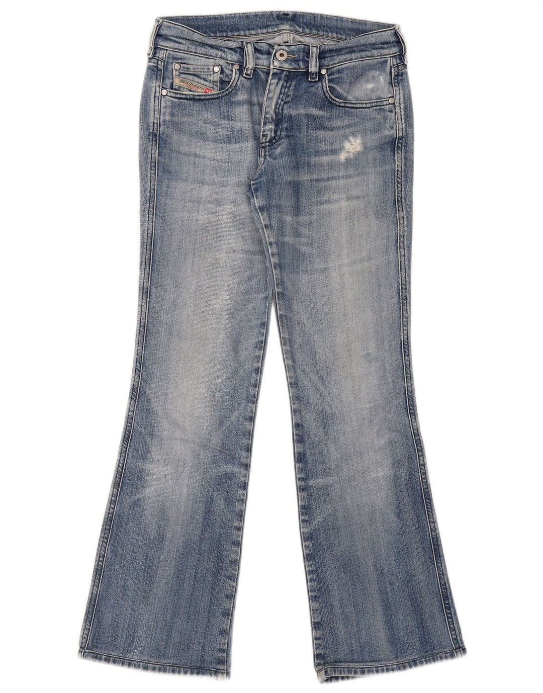 Jeans Bootcut Distressed pentru femei Diesel W29 L29 Bumbac albastru