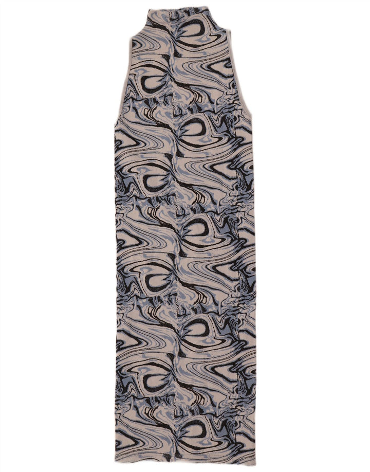 Rochie bodycon fără mâneci pentru femei Zara, cu model abstract, UK 4 XS, multicoloră