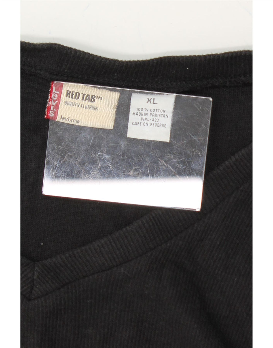 LEVI'S Mens Top Long Sleeve XL Black Cotton Vintage Levi's and Second-Hand Levi's from Messina Hembry 