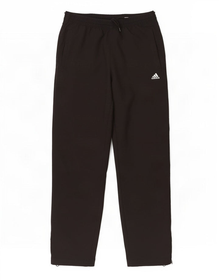Pantaloni de trening Adidas pentru bărbați, poliester mediu negru