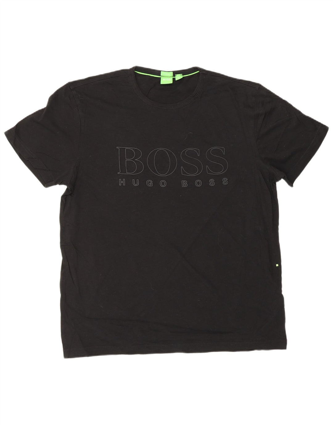 Tricou grafic HUGO BOSS pentru bărbați, cu croiala modernă, mare, negru