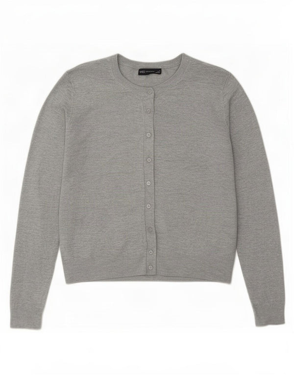 Pulover cardigan pentru femei Marks & Spencer UK 18 XL Viscoză gri