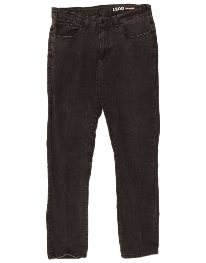 Blugi drepti stretch pentru femei Izod W32 L32 bumbac gri