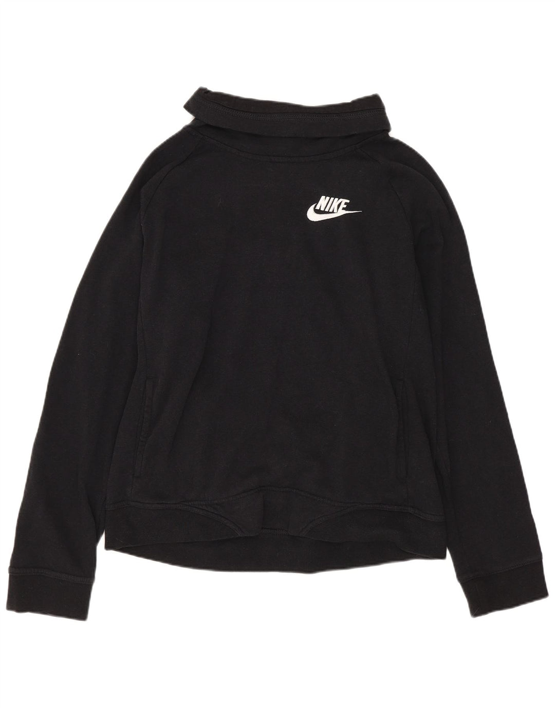 Pulover Nike pentru femei cu gât rulat, UK 18 XL, negru, raion