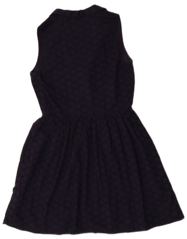 Rochie A-Line fără mâneci Jack Wills pentru femei UK 10 Bumbac bleumarin mic