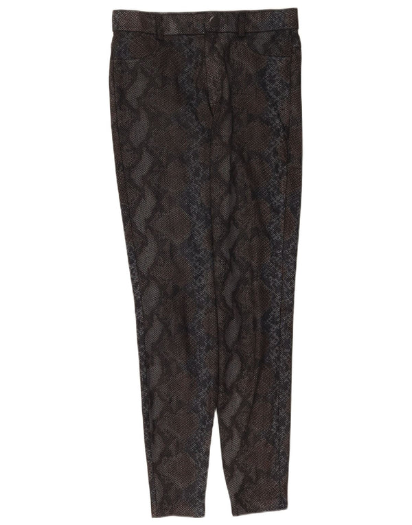 Leggings Trafaluc pentru femei Zara UK 14 Medium Black Animal Print