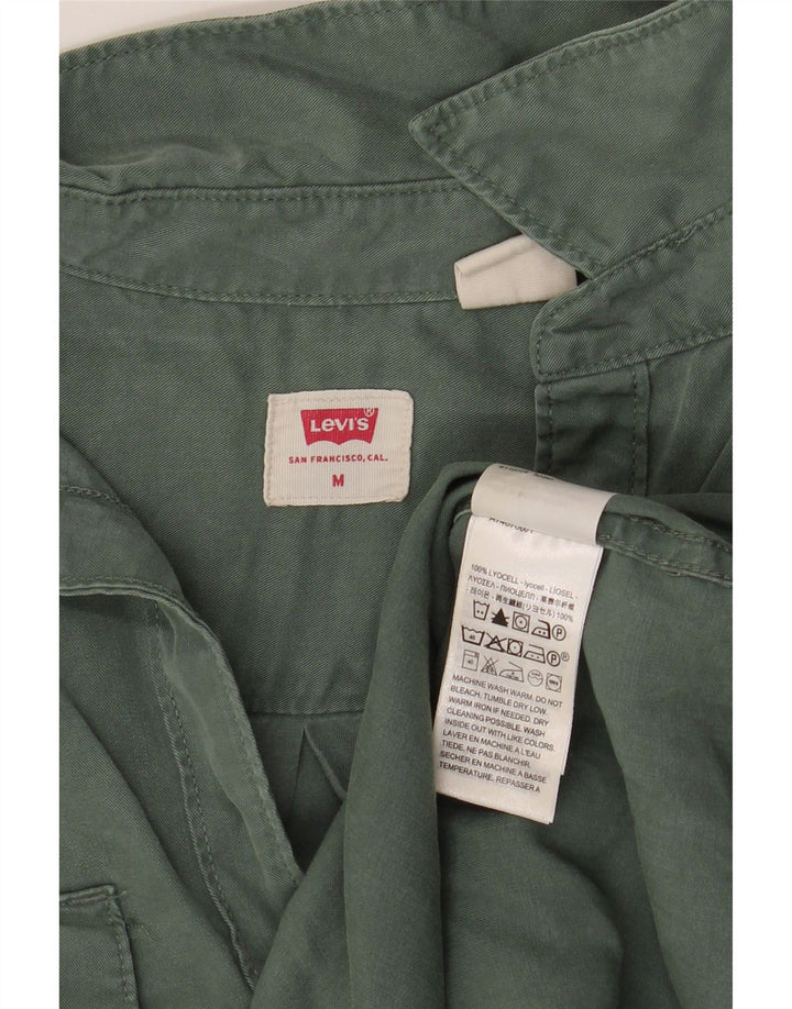 Cămașă LEVI'S pentru femei UK 14 Medium Green Lyocell