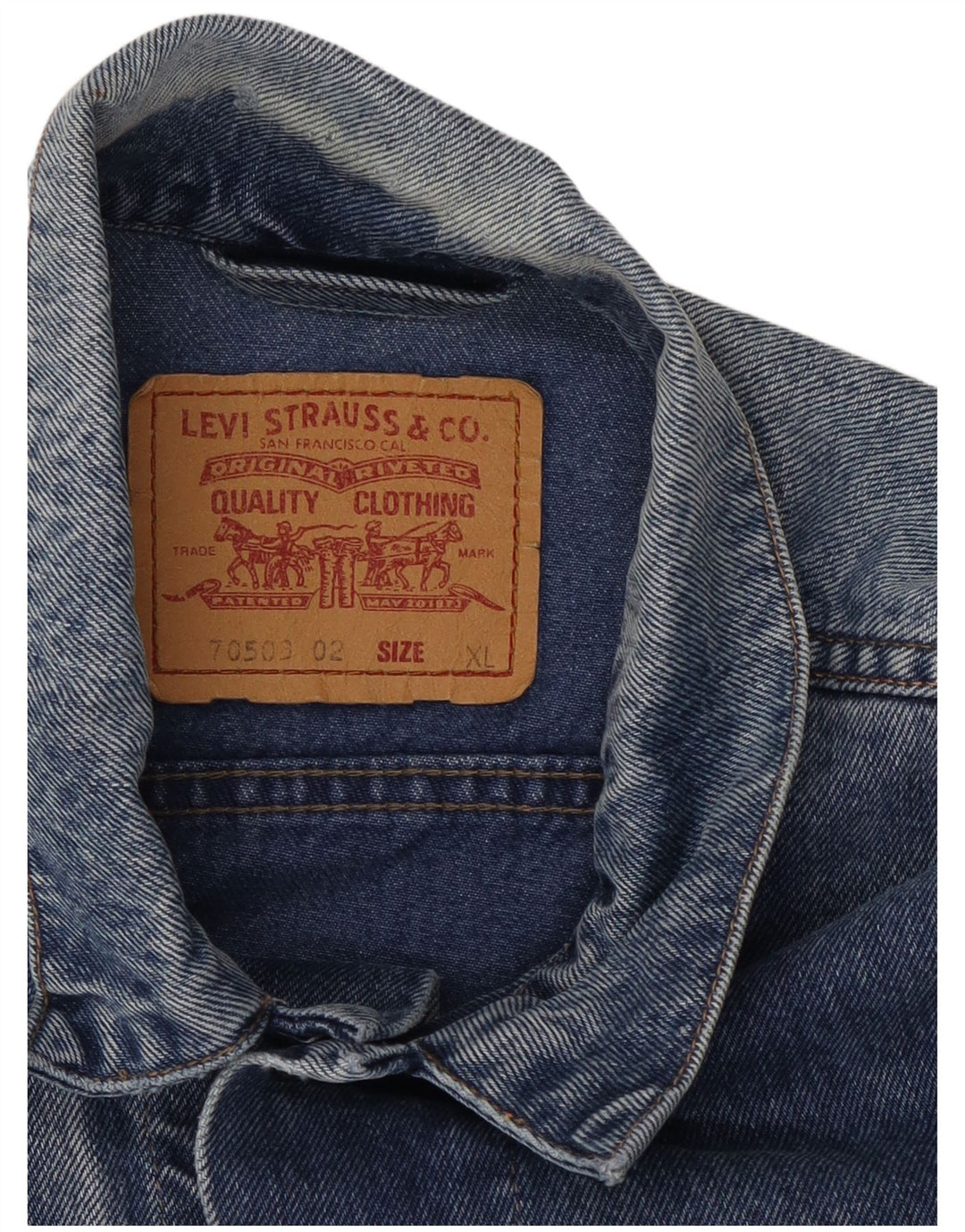 Jachetă de blugi pentru bărbați Levi's UK 42 XL Albastru