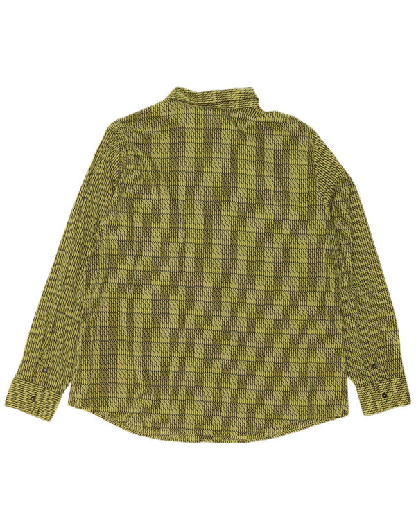 Cămașă Benetton pentru femei UK 16 Large Green Geometric