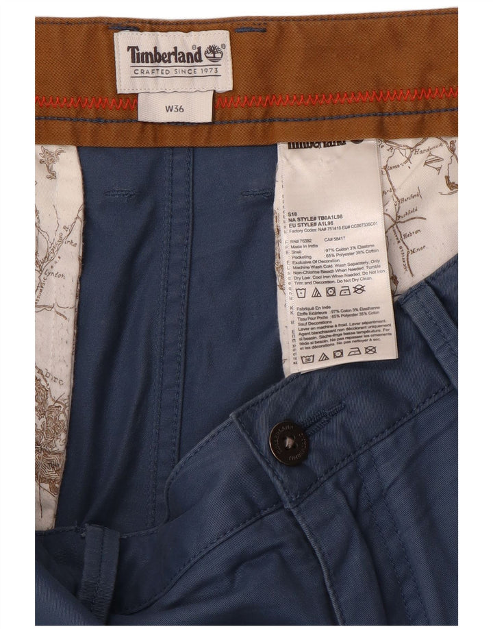 Pantaloni scurți chino pentru bărbați TIMBERLAND W36, mare, albastru, bumbac