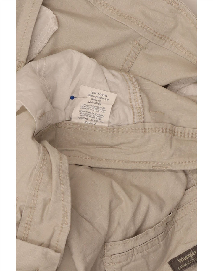 Pantaloni scurți cargo pentru bărbați WRANGLER W44 2XL bumbac bej