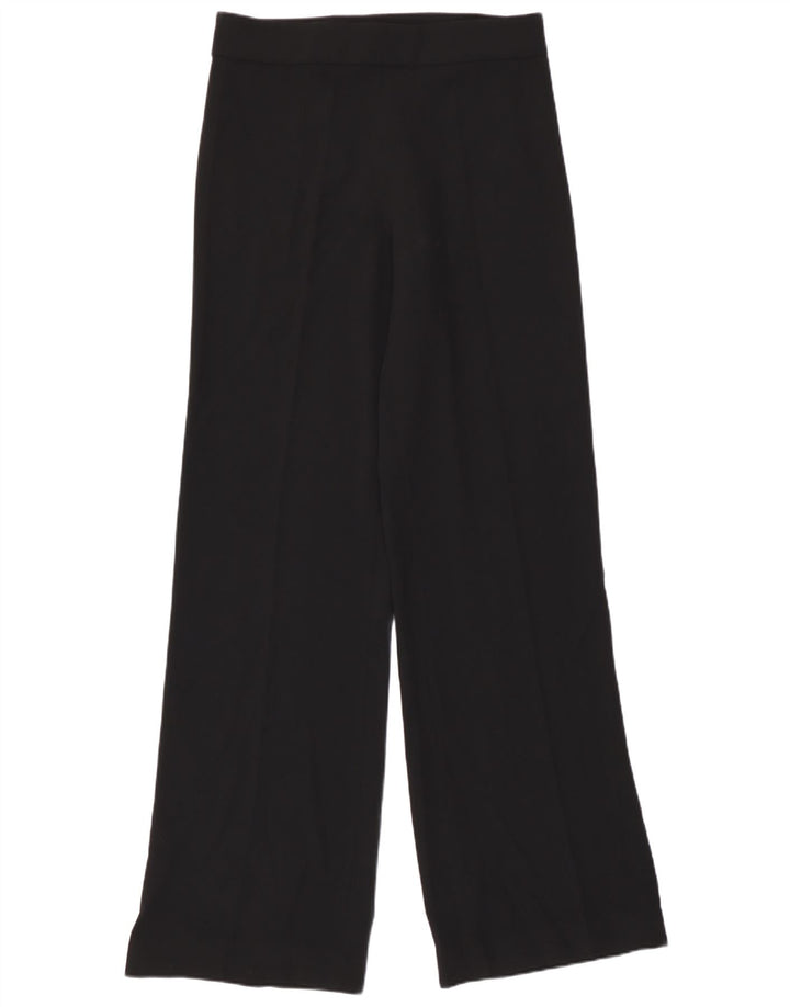 Pantaloni casual pentru femei Zara cu picioare largi Mediu L30 L33 Poliester negru