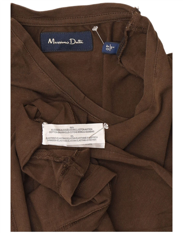 MASSIMO DUTTI Tricou pentru bărbați Top mare maro