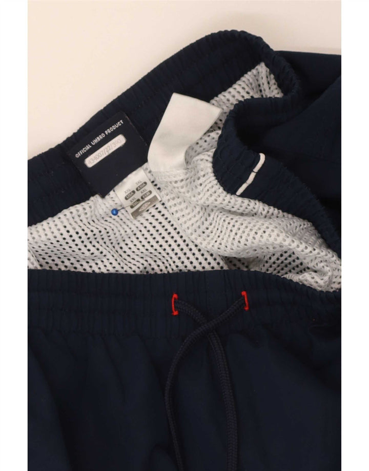 Pantaloni scurți sport grafic Umbro pentru bărbați 2XL, poliester bleumarin