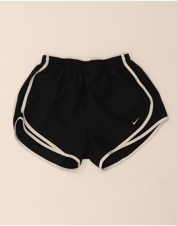 Pantaloni scurți sport Nike Dri Fit pentru femei UK 8 Small Negru Poliester