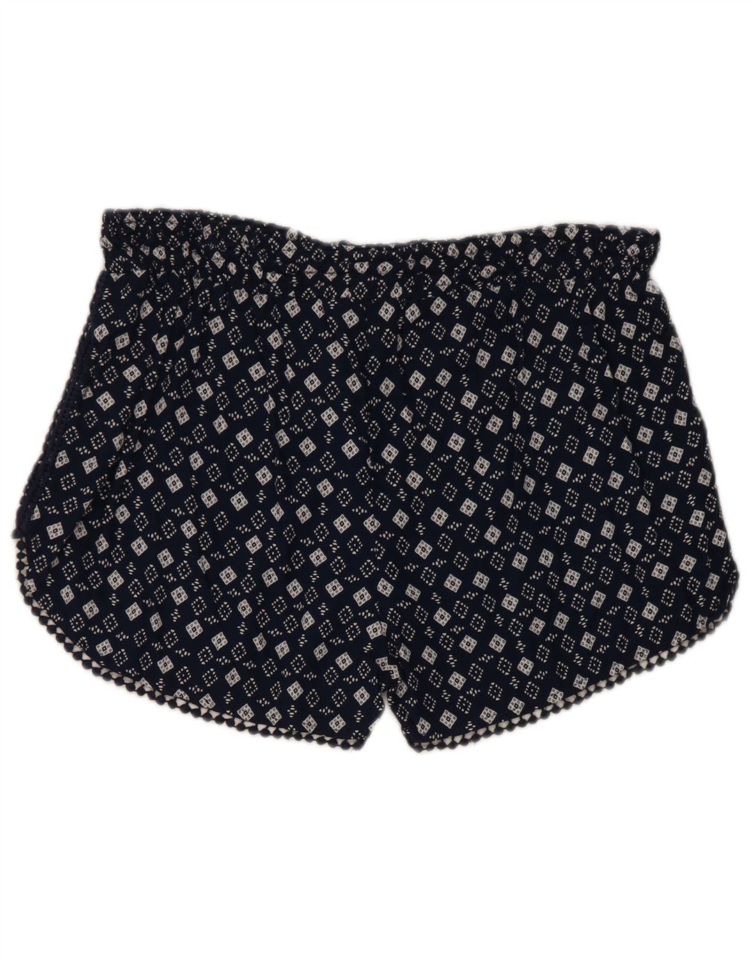 Pantaloni caldi pentru femei Superdry Large W32 Bleumarin Geometric Viscose