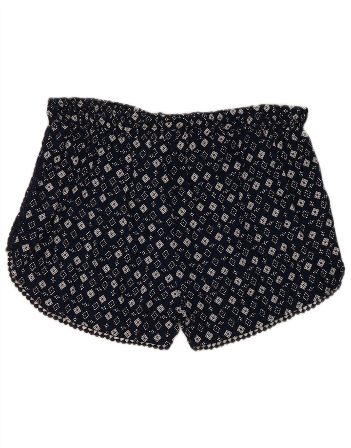 Pantaloni caldi pentru femei Superdry Large W32 Bleumarin Geometric Viscose