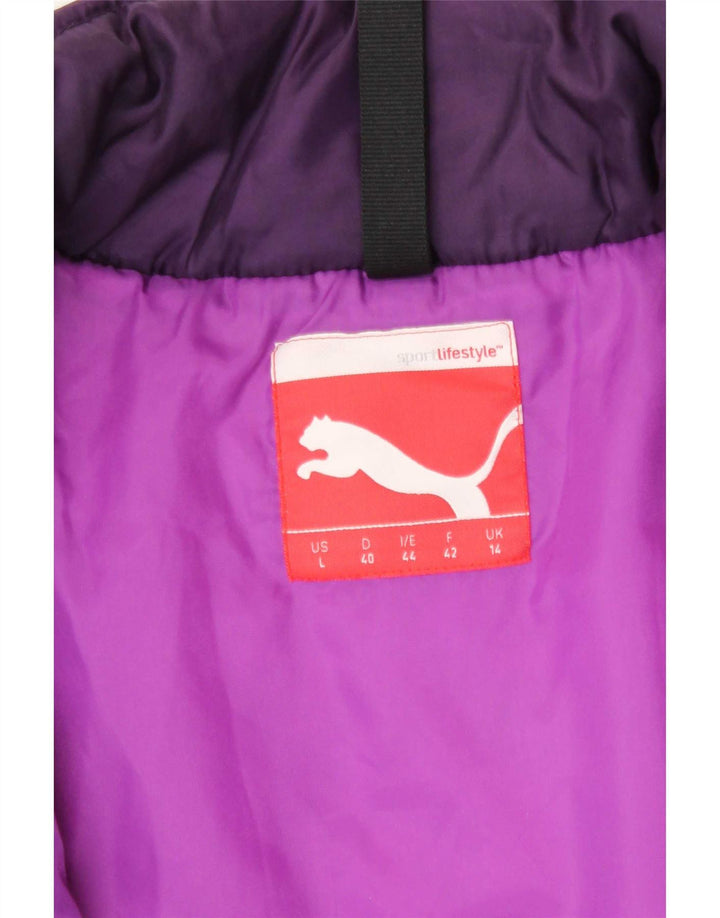 Jachetă căptușită Puma pentru femei UK 14 Poliester violet mare