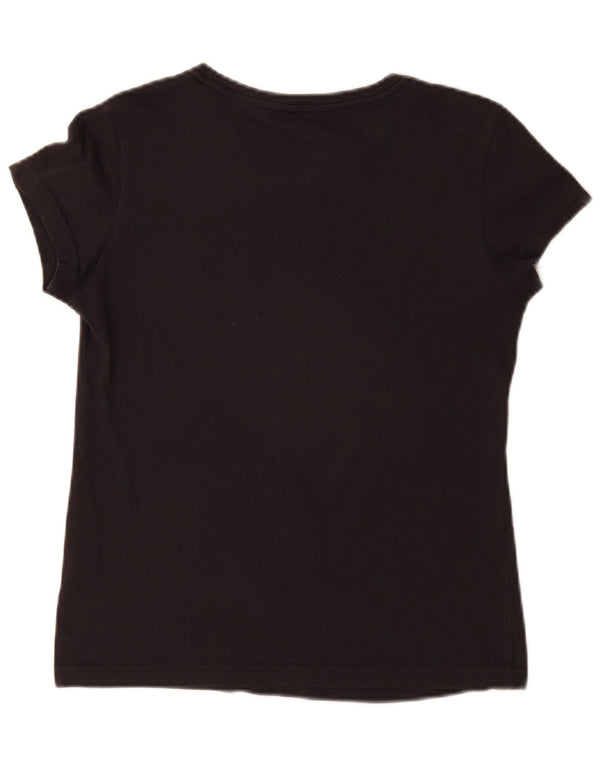 Tricou grafic Adidas pentru femei Top UK 8/10 Small Black Bumbac
