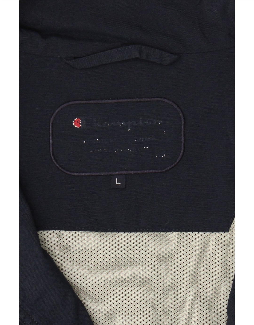 CHAMPION Mens Utility Jacket UK 40 Large Navy Blue Vintage Champion and Second-Hand Champion from Messina Hembry 