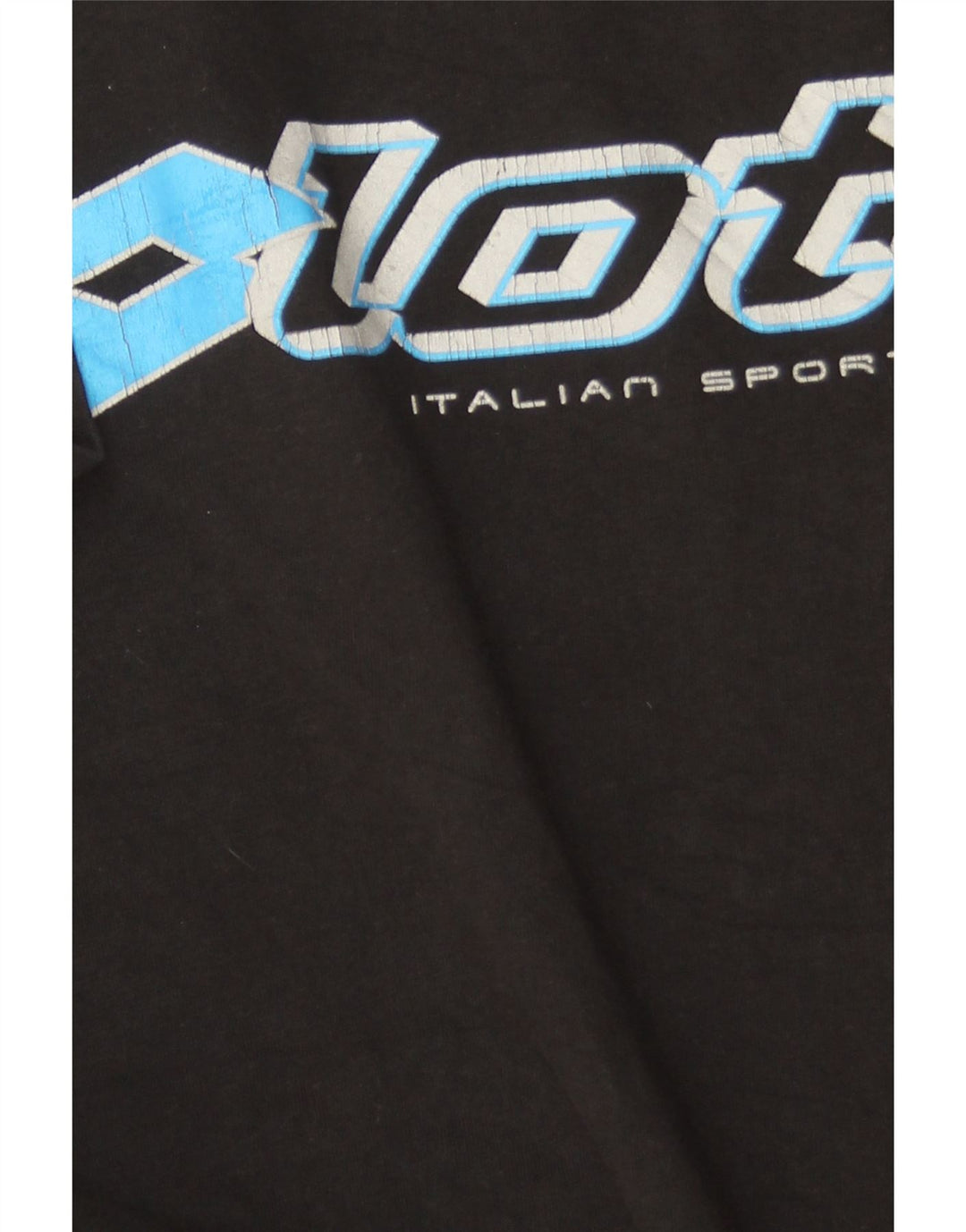 Tricou grafic LOTTO pentru bărbați Top mediu negru