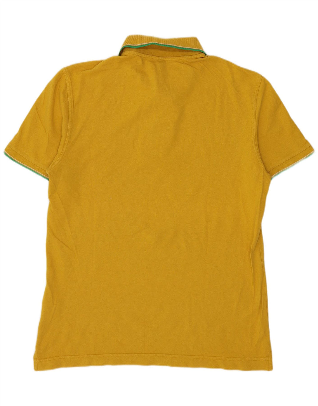 Tricou polo pentru bărbați BENETTON Bumbac galben mic