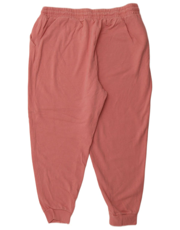 MARKS & SPENCER Womens Tracksuit Trousers Joggers UK 20 2XL  Pink Cotton