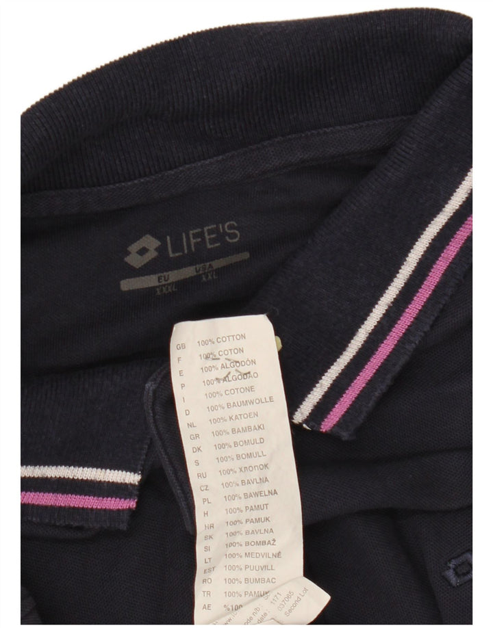 LOTTO Cămașă Polo pentru bărbați 2XL Bumbac bleumarin