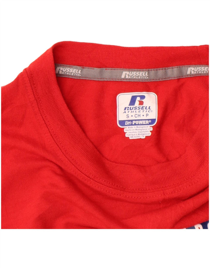 RUSSELL ATHLETIC Tricou grafic pentru bărbați Top mic poliester roșu