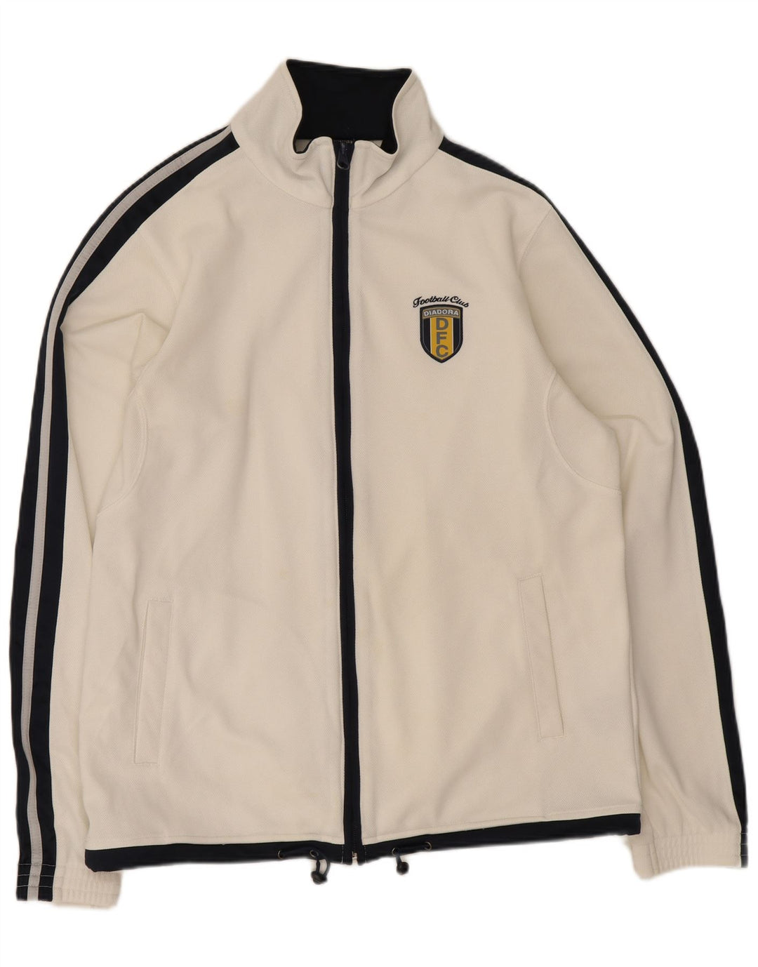 Jachetă de trening pentru bărbați Diadora UK 36, alb, poliester color bloc