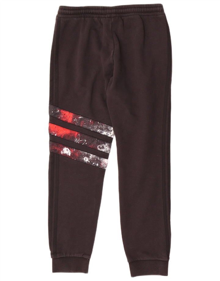 Pantaloni de trening pentru bărbați ADIDAS Pantaloni de jogging, mari, negru, color block, bumbac