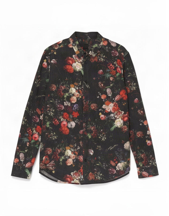 Cămașă Bărbați H&M Medium Negru Floral