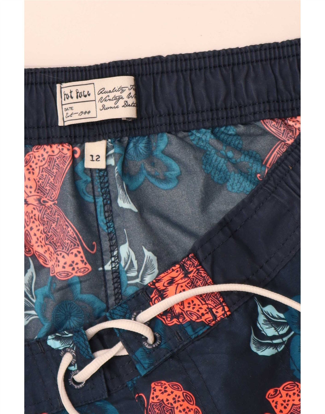 Pantaloni scurți de înot pentru femei Fat Face UK 12 Medium Bluemarin Floral Poliester