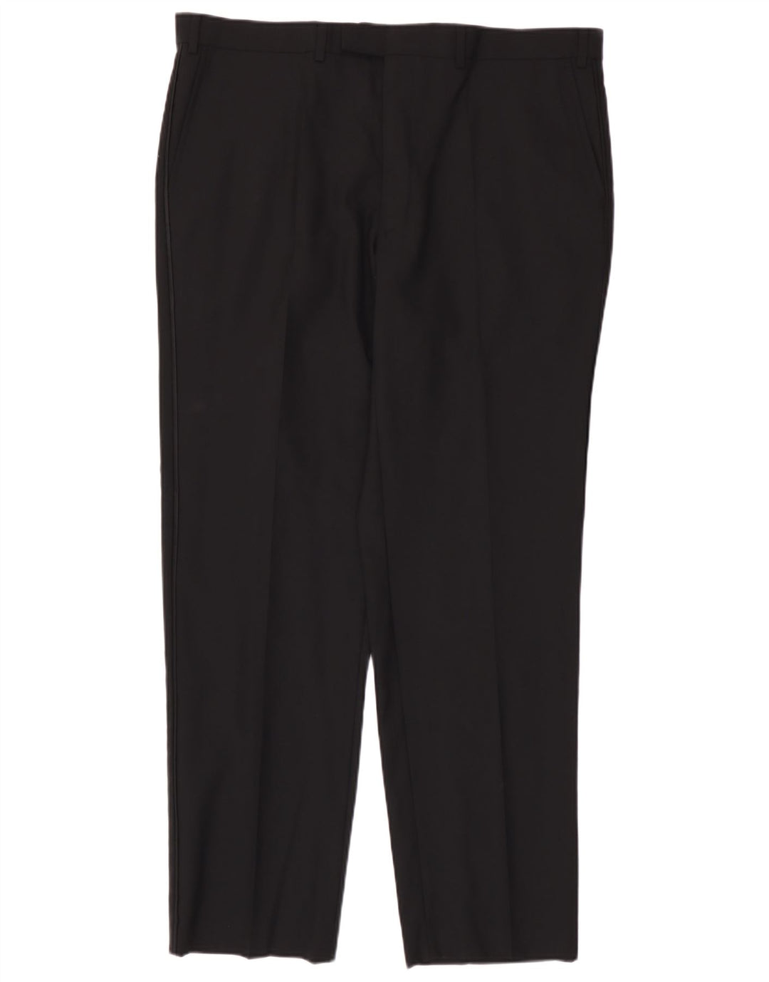 Marks & Spencer Pantaloni de costum pentru bărbați L40 L33 Lână neagră