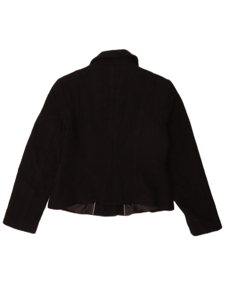 Palton scurt pentru femei Marks & Spencer UK 14 Medium Black Viscose