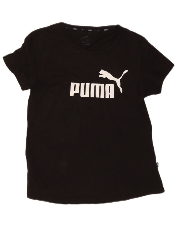 Tricou cu grafic Puma pentru femei Top UK 14 Large Black Bumbac