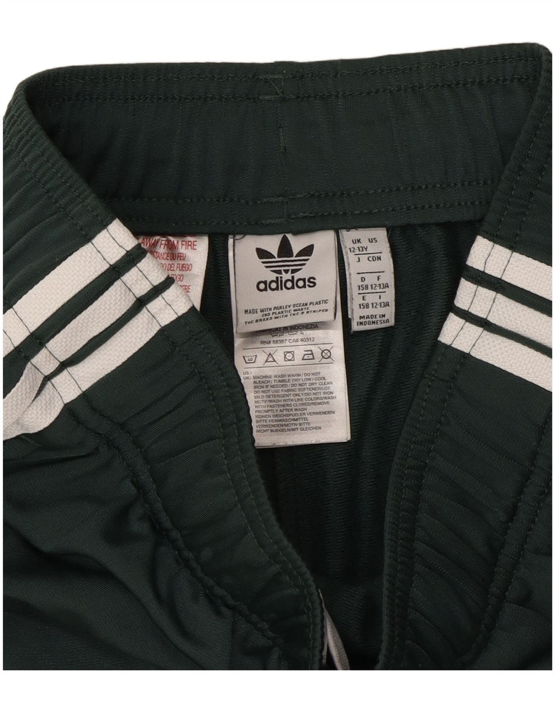 Adidas Băieți Pantaloni Trening Pantaloni Joggeri 12-13 Ani Poliester Verde
