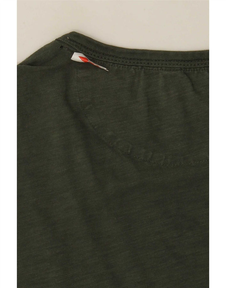 Sun68 Tricou Bărbați Top Mare Kaki Bumbac