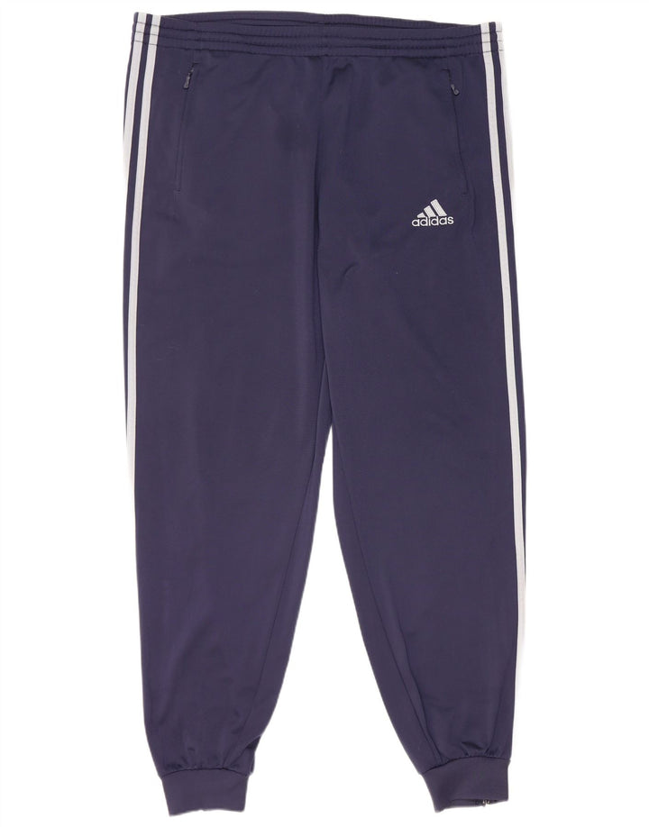 Pantaloni de trening pentru bărbați Adidas Pantaloni de jogging Marea Britanie 40/44 Poliester mediu bleumarin